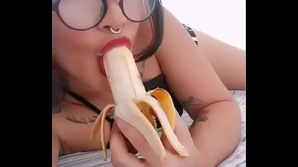 Hot training with a banana warm Movies