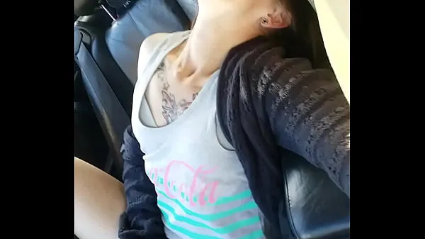 Hot Amateur wife masturbates in the car in public warm Movies