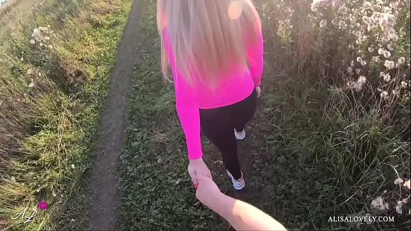 Hot Public Outdoor Fuck Babe with Sexy Butt - Young Amateur Couple POV warm Movies