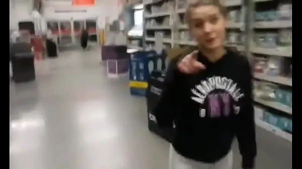 Hot Teen sucks cock in Walmart warm Movies