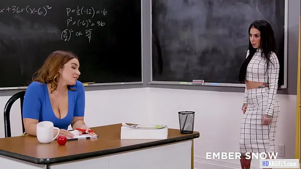 Hot As A Teacher I Must Help On My Students! - Natasha Nice, Ember Snow warm Movies