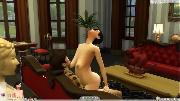 Películas calientes Los Sims 4 - Esposa es follada duro por su esposo en el sofá | MÁS EN SIMSFUCKING.CF cálidas
