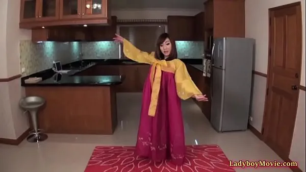 Hot Thai Shemale Patty In Korean National Clothes warm Movies