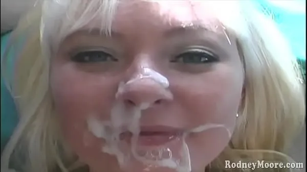 Hotte So much cum on Allison Kilgore's face from Rodney Moore varme film