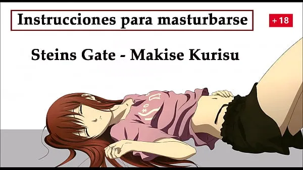 Sıcak Instrucciones para masturbarse con Makise del anime Steins Gate, ella quiere tu semen para su laboratorio Sıcak Filmler