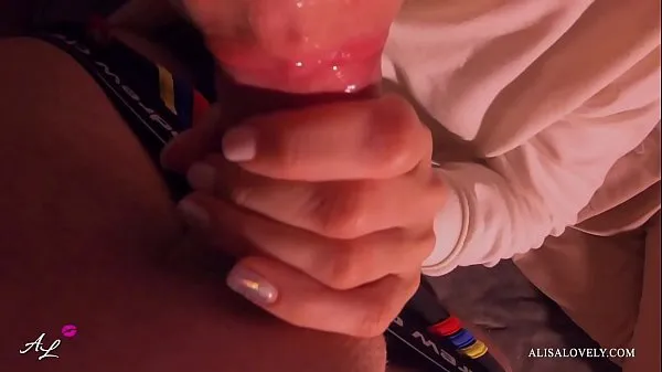 Teen Blowjob Big Cock and Cumshot on Lips - Amateur POV Filem hangat panas