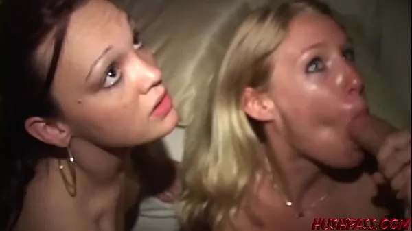 Vroči Lusty babes fucked hard at a party before facial cumshot topli filmi