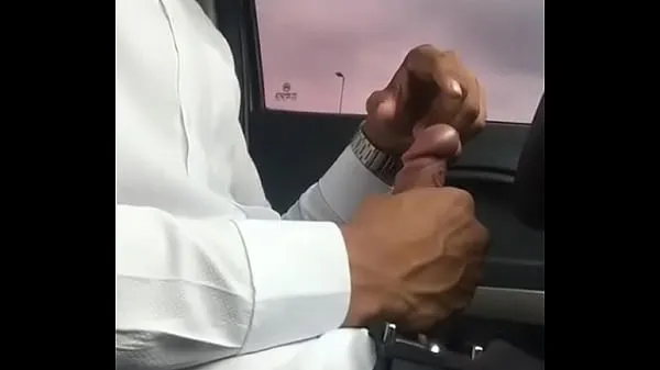 Hot Young man enjoying in the car warm Movies