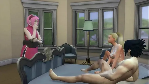 Sakura Finds her friend Ino with her Husband Sasuke Marriage Room Naruto Porn Filem hangat panas