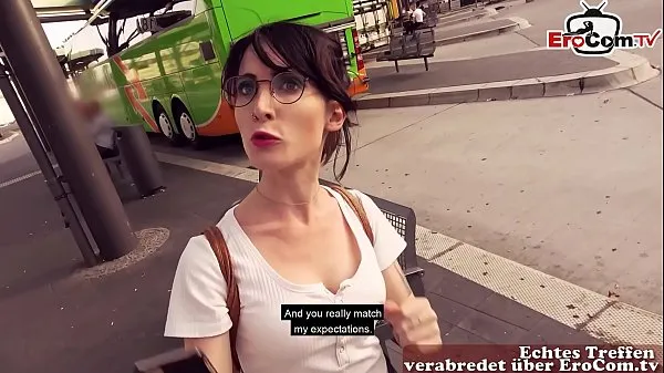 Menő German student girl public pick up EroCom Date Sexdate and outdoor sex with skinny small teen body meleg filmek