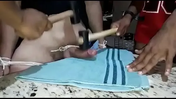 热Two boys destroying the submissive's chopstick温暖的电影
