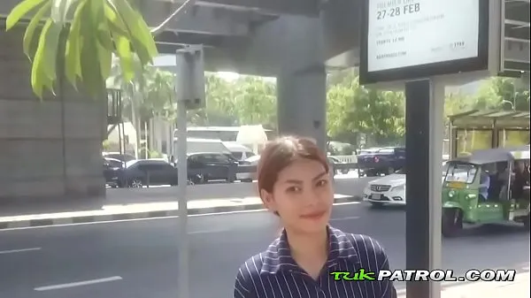 Hot Cute Asian teen gets persuaded in the street warm Movies