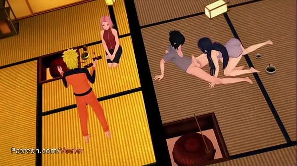 Hinata - Unfaithful, Cheating, Naruto, Japanese (3D Hentai Film hangat yang hangat