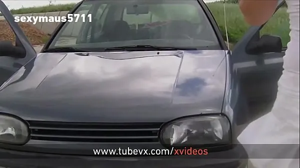 Hotte VISIT-X car wash leads to a quick fuck on the bonnet varme film