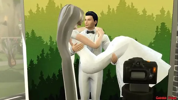Vroči Just Married Wife In Wedding Dress Fucked In Photoshoot Next To Her Cuckold Husband Netorare topli filmi