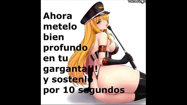 Hot HENTAI FEMDOM JOI CBT CEI PISS PLAY (game with urine) in Spanish warm Movies