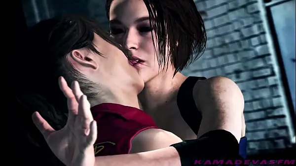 Hot Resident Evil : Claire & Jill Lesbian Kissing | KamadevaSFM warm Movies