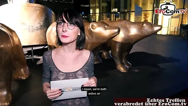 Hete German student makes sex meetings in Berlin on the street warme films