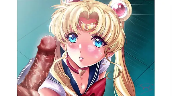 Hot Hentai] Sailor Moon gets a huge load of cum on her face warm Movies