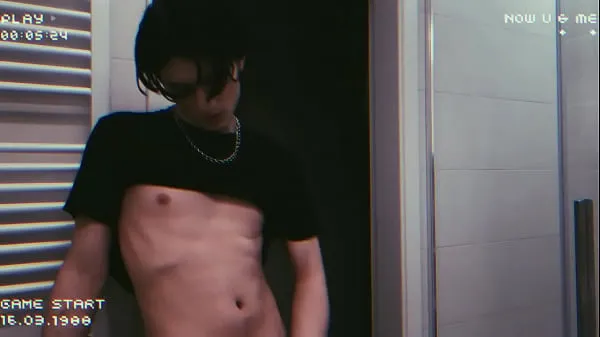 Hot young twink boy jerking in bathroom solo warm Movies