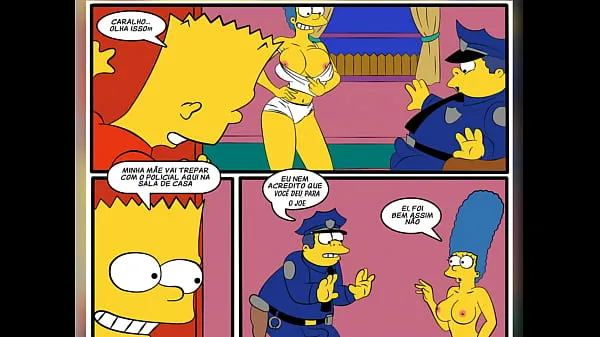 Hot Comic Book Porn - Cartoon Parody The Simpsons - Sex With The Cop warm Movies