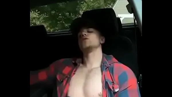 Hot Straight guy masturbates in his car warm Movies