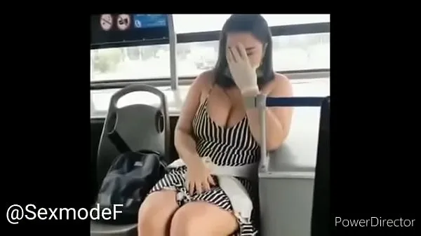 Hotte Busty on bus squirt varme film