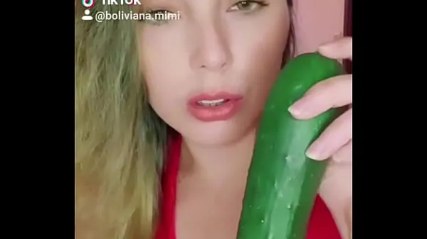 Hot As soon as I like the cucumber ... follow me on t. .mimi warm Movies
