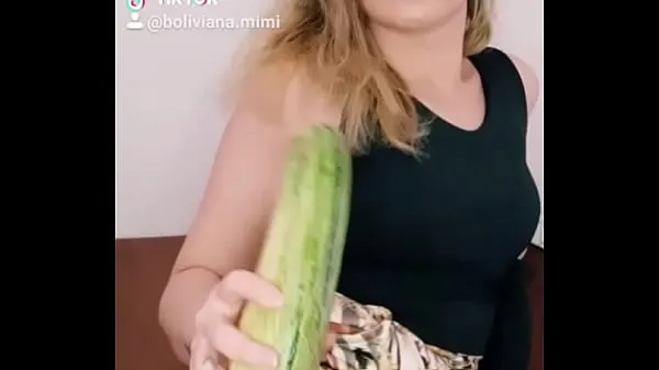Hotte Me when I want to stick a huge cucumber...... follow me on the t. .mimi varme film