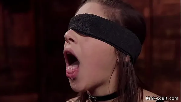 Hot Blindfolded slave gets mouth banged warm Movies