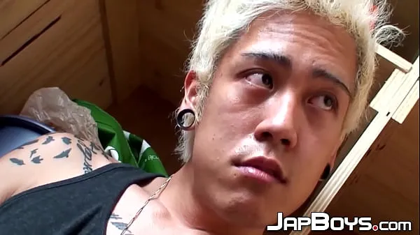 Hot Blond Japanese twink toys with hole and strokes his dick warm Movies