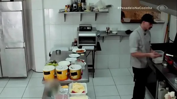 Heiße Pumped chef putting french to suckwarme Filme
