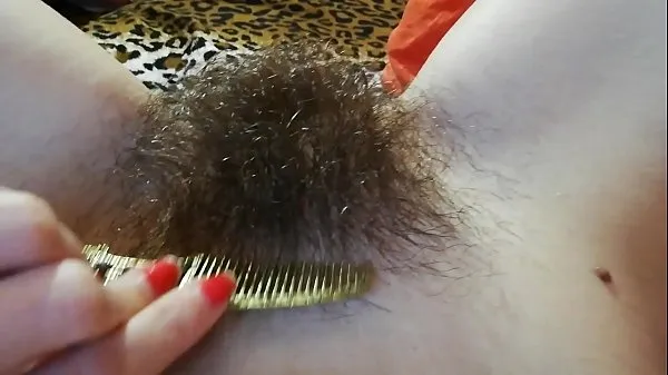Hot Hairy bush fetish videos the best hairy pussy in close up with big clit warm Movies
