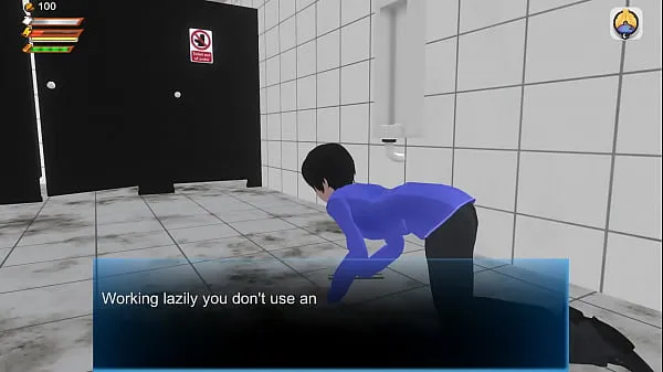 3d Game "Femdom University" Toilet humiliation Film hangat yang hangat