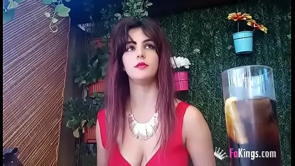 뜨거운 Claudia Sevilla's so horny that she fucks a dude in some bar's restrooms 따뜻한 영화