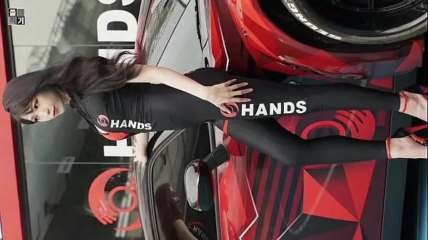 Public account [喵贴] Refitted car show sexy black tights temperament car model Film hangat yang hangat