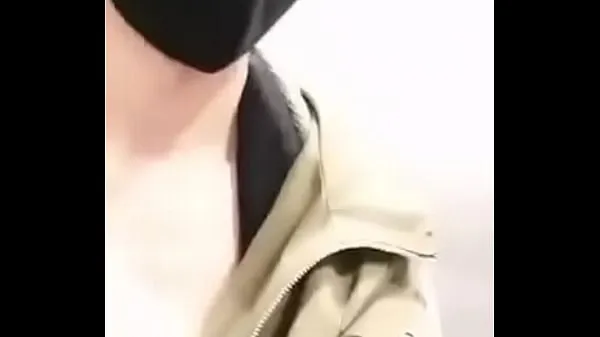 Hot Korean boy in the bathroom of the mall warm Movies