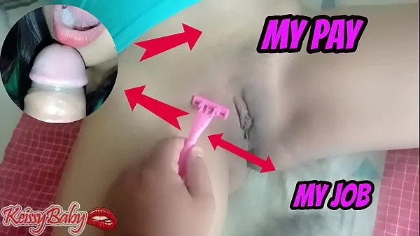 Hot Helped shave my step sister and paid me off with a nice blowjob warm Movies