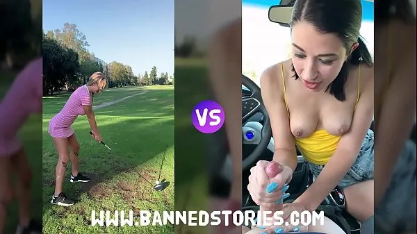 Vidéo BNDS: Golf Girls: Gabbie Carter vs Alex Coal Films chauds