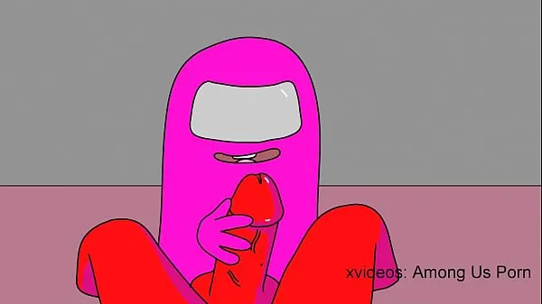 Vroči Among us porn - Pink SUCK a RED DICK topli filmi