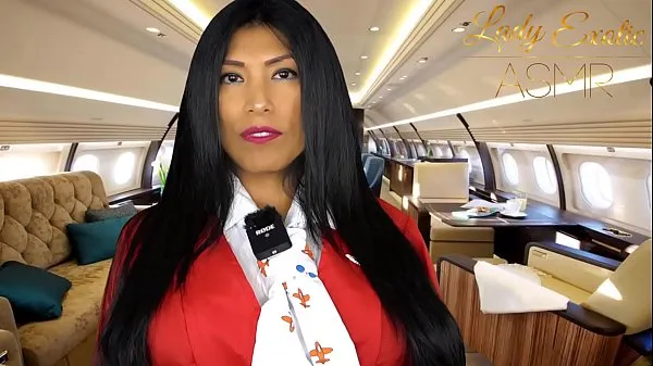 Hete ASMR Hot Latina Flight Attendant gives you The Best Personal Attention warme films