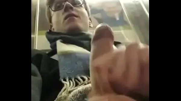 뜨거운 A boy cum on train 따뜻한 영화