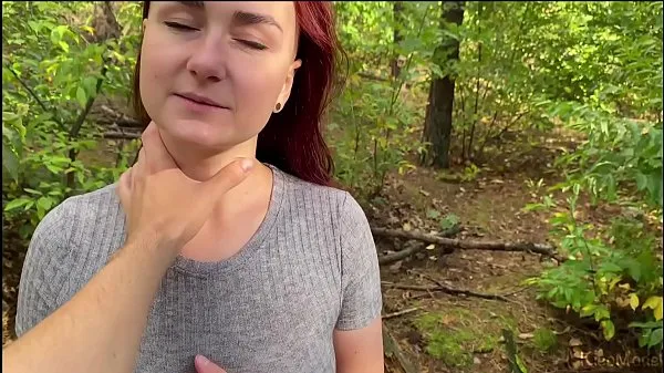 Hot Hot wife KleoModel outdoor sucking dick and cum mouth. Amateur couple warm Movies