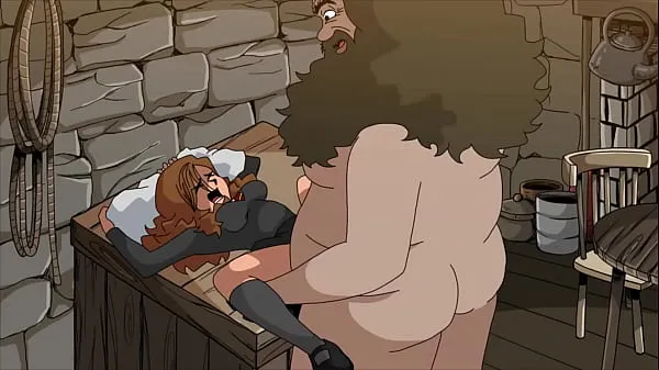 热Fat man destroys teen pussy (Hagrid and Hermione温暖的电影