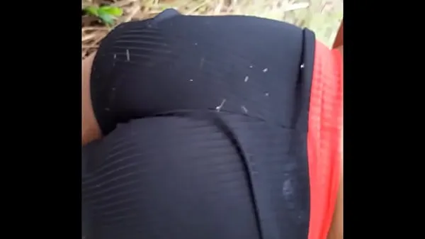 cumshot on the girl's ass on the side of the highway in broad daylight Filem hangat panas