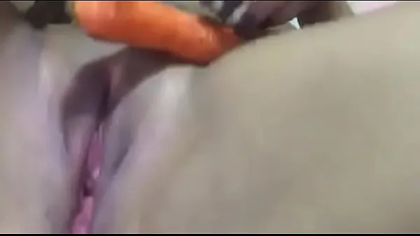 Hot Carrot on pussy warm Movies