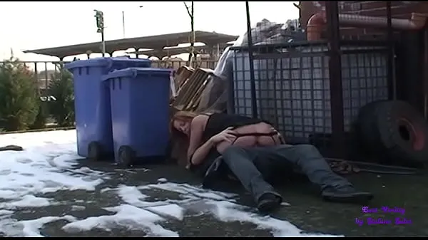 Hot A whore gets fucked on a snow covered bridge warm Movies