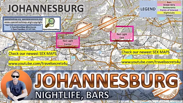 Film caldi Johannesburg, Sudafrica, Mappa del sesso, Mappa della prostituzione di strada, Centri massaggi, Bordelli, Puttane, Callgirls, Bordell, Freelance, Streetworker, Prostitute, Pompinicaldi