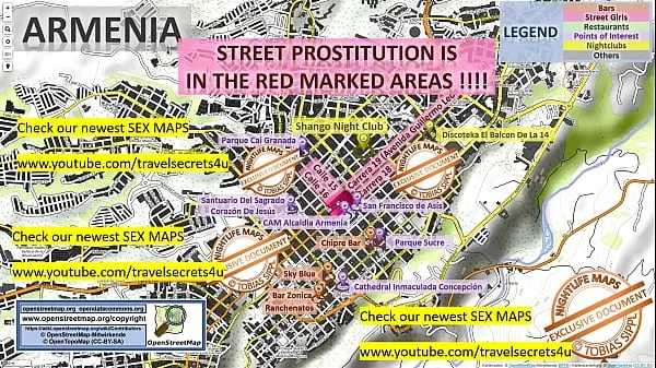 Hot Street Prostitution Map of Armenia, Colombia with Indication where to find Streetworkers, Freelancers and Brothels. Also we show you the Bar, Nightlife and Red Light District in the City warm Movies