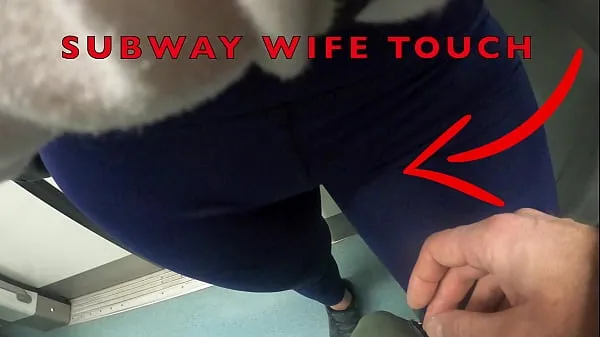 Hot My Wife Let Older Unknown Man to Touch her Pussy Lips Over her Spandex Leggings in Subway warm Movies
